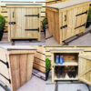 Chunky Wooden Welly Store Outdoor Shoe Storage Box