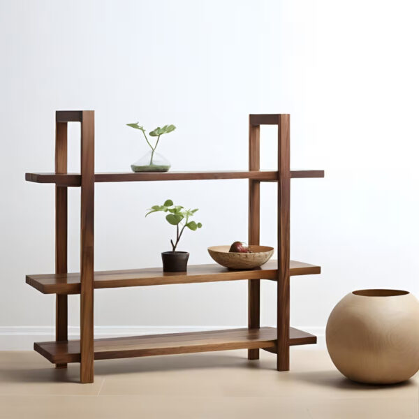 Custom Solid Wood Shelving Unit  Adjustable Size