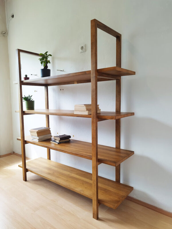 Custom Solid Wood Shelving Unit  Adjustable Size