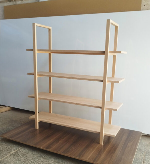 Custom Solid Wood Shelving Unit  Adjustable Size