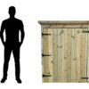 Pressure Treated Garden Storage Shed  Extra Deep