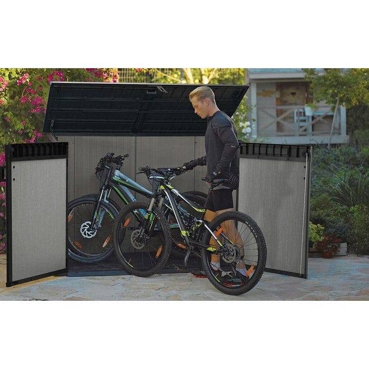 Keter 6′ x 3′ Oakland Grande Store Heavy Duty Plastic Shed – Grey - Image 7